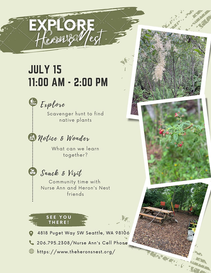 Explore Heron’s Nest July 16