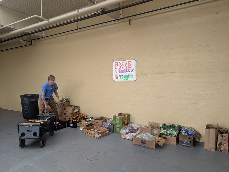 We gave away all this healthy produce to families who joined us at the auction celebration!