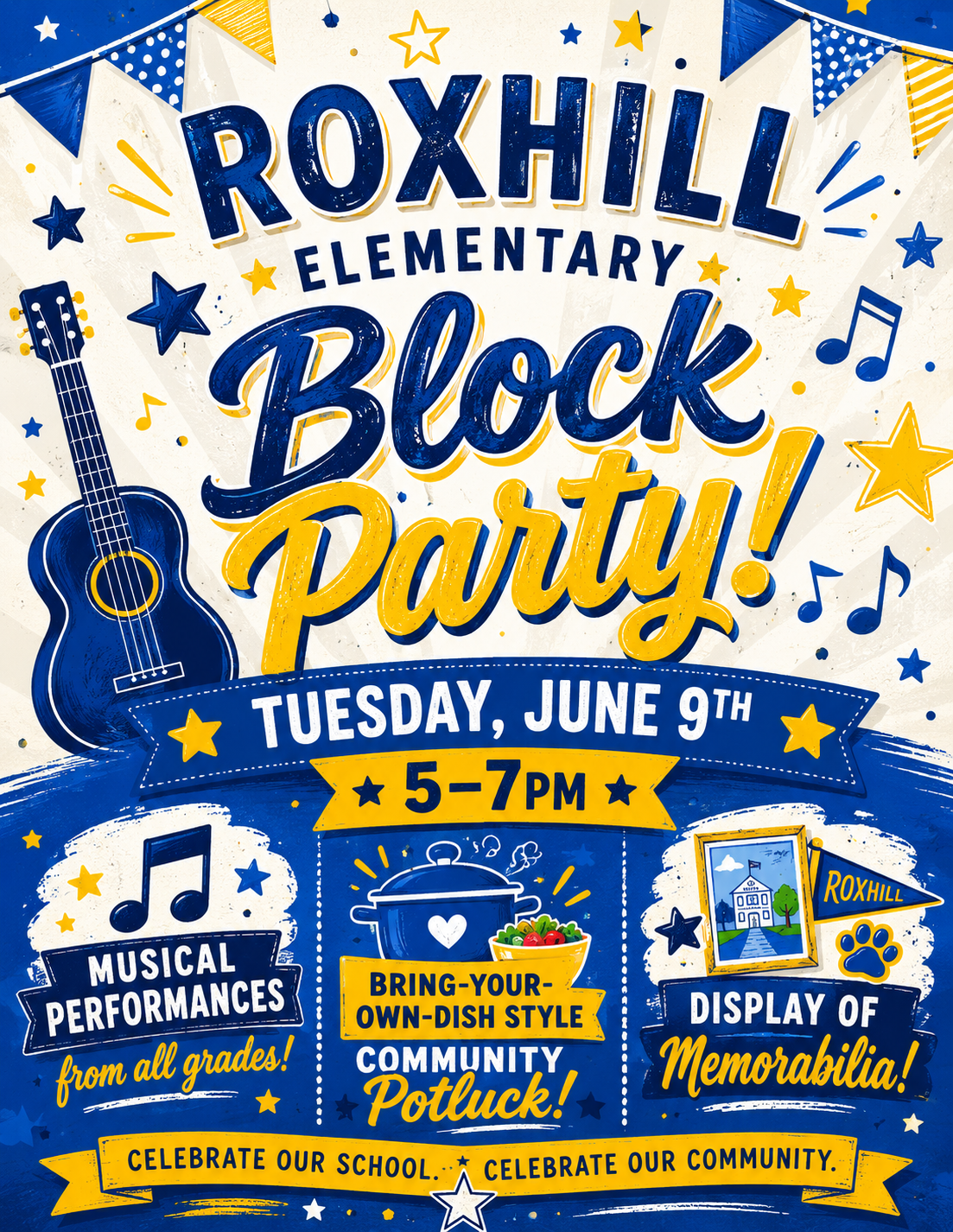 Roxhill Elementary Block Party! Tuesday, June 9th, 5-7pm