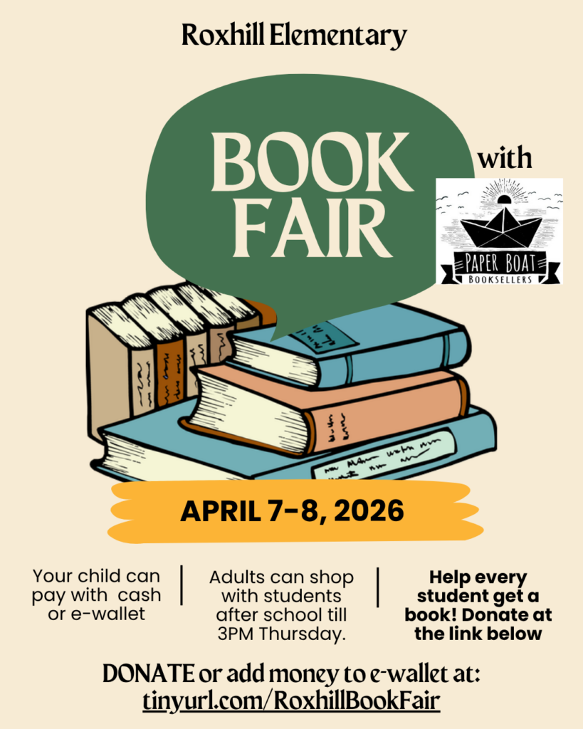 Roxhill Elementary Book Fair with Paper Boat Booksellers