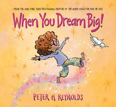 book cover with child with raised hand following a flying bird